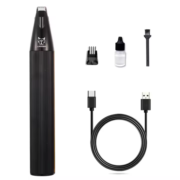 Aleación de aluminio Clipper Recargable Pet Hair Trimmer Pie Para Perro/Gatos Aseo y Cuidado Eléctrico Máquina de Corte de Pelo 2 Colores - 1