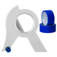 Máquina De Pegatinas De Cinta Fácil Con 2 Rollos De Cinta Aplicador De Cinta Adhesiva Para Pintura De Paredes Y Piso Y Empaquetado APWIKOGER - details 14