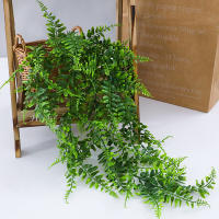 Guirnalda De Hierba Artificial Para Decoración De Jardín Y Bodas Verde Rattan Iva Falso Colgante Para Exterior Y Exposición - details 5