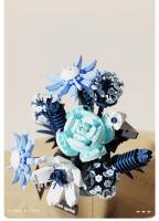 Bloques De Construcción Creativos Con Orquídeas Y Estrellas Azules Juguetes De Artesanía Para Niñas Edad Recomendada 6-12 Años Material ABS Sin Batería Producido En China - details 13