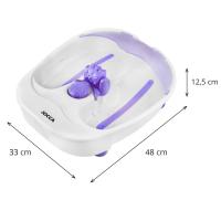 Hidromasaje Jocca para pies con sistema regulador de intensidad de las burbujas, fondo irregular con efecto acupresión y rodillo masajeador para la planta del pie - details 0