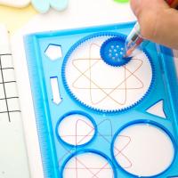 Juego De 7 Piezas Spirograph Geométrico Herramientas De Dibujo Plantillas De Pintura Arte Y Manualidades Juguete Educativo Creativo Para Niños - details 1