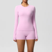 SSITO Traje Deportivo de Yoga para Mujer, 2 UDS., entrenamiento, ajuste Seco, transpirable, Top Deportivo de Alta elasticidad, pantalones de Yoga de Belte Alta para Mujer - details 39