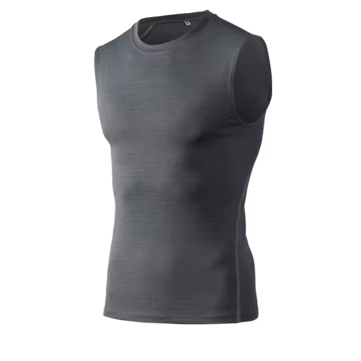 Camiseta De Deporte Para hombreQuick DryTop De gimnasioRunningFitness Con Cuello redondoRopa Deportiva Transpirable Y Cómoda - 1