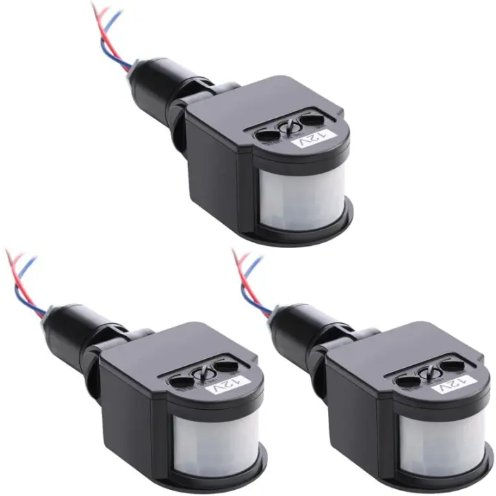 Sensor PIR del detector de movimiento infrarrojo automático de 3 piezas para iluminación exterior - 1