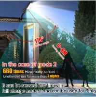 Lámpara Solar 138LED con Remoto Control 3 Modos de Trabajo Luz de Calle Solar Súper Brillante Resistente al Agua Sensor de Movimiento para Jardín Exterior - details 4