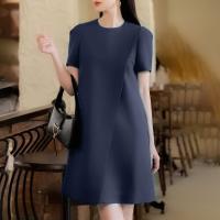 Vestido ZANZEA Para Mujer Estilo Coreano 2024 Verano Manga Puff Corta Elegante Vestido De Fiesta Casual Suelto Sólido Para Oficina Vestidos De Cuello En V - details 4
