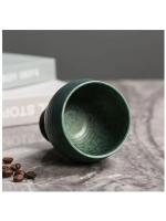 Taza De Café Retro De Cerámica Con Cuchara Creativa Goblet De Cerámica Gruesa Para El Hogar Accesorios De Mesa De Té Con Diseño De Flor Y Leche Tamaño 170ML - details 3