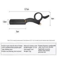 Cuchilla De Afeitar Profesional Para Barbador Con Corte Único Y Retro Estilo Clásico Fácil Reemplazo De Hojas Para Salón De Belleza Y Barbador - details 2
