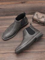 Botas Chelsea Retro Para Hombre 2024 Comodidad Moda Cuero Sintético Botas De Tobillo Encima De La Rodilla Material De Suela TPR - details 20