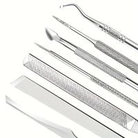 Kit De Eliminación De Uñas Encarnadas 6/7 En 1 Con Lijadores Y Levantadores De Uñas Subyacentes Herramientas De Pedicura De Acero Inoxidable Para El Cuidado Del Pie - details 4