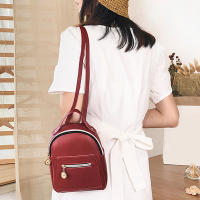 Mochila De Moda Para Mujer Mini Soft Touch Multifuncional Pequeña Bolso De Hombro Para Dama Niña Color Negro - details 4