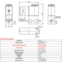 Válvula De Solenoide Pneumática 2V025-08 De Posición Y Puerto 2 Con Tamaño 1/4" Válvula Normalmente Cerrada 12V 24V 110V 220V - details 0
