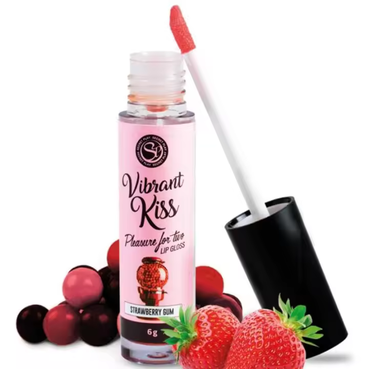 Secret Play Lip Gloss Vibrant Kiss Strawberry Gum 6G - 1