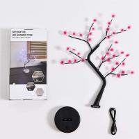 Lámpara De Mesa LED Con Árbol De Bonsái Artificial En Color Blanco Cálido Encendido Con Touch Switch USB/Batería Decoración Para El Hogar Y Escritorio - details 6