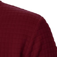Chaqueta De Manga Larga Para Hombre Con Cuello Erguido Y Cremallera Estilo Casual Chaqueta De Patoche Con Patrón Cuadriculado - details 22