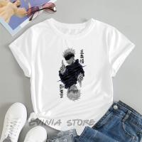 Camiseta Jujutsu Kaisen Satoru Gojo Para Hombres Y Mujeres Estilo Casual De Verano Con Impresión Moda Top De Polyester Stretch Alto - details 4