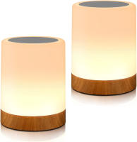 Lámpara Nocturna Toque Sensor Recargable Para Niños Habitación Luz Caliente Blanca RGB Cambiante Lámpara De Mesa Para Dormitorio - details 8