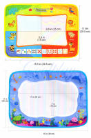 Manta De Dibujo Con Agua 8 Tipos Y 2 Bolígrafos Juguete Educativo Para Niños Tablero De Dibujo Portátil Alfombra De Pintura Con Agua Libros De Colores - details 14
