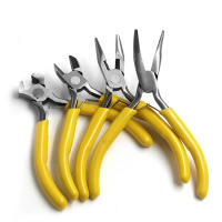Kit De Equipo Herramientas Para Joyería DIY Acrílico Herramienta Multifuncional De Acero Carbono Tijeras De Cable Agujas Largas Nariz Redonda - details 3