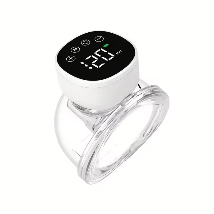 Extractor de leche eléctrico recargable portátil para mujeres, Colector de senos de silicona integrado, inalámbrico, manos libres usable - 1