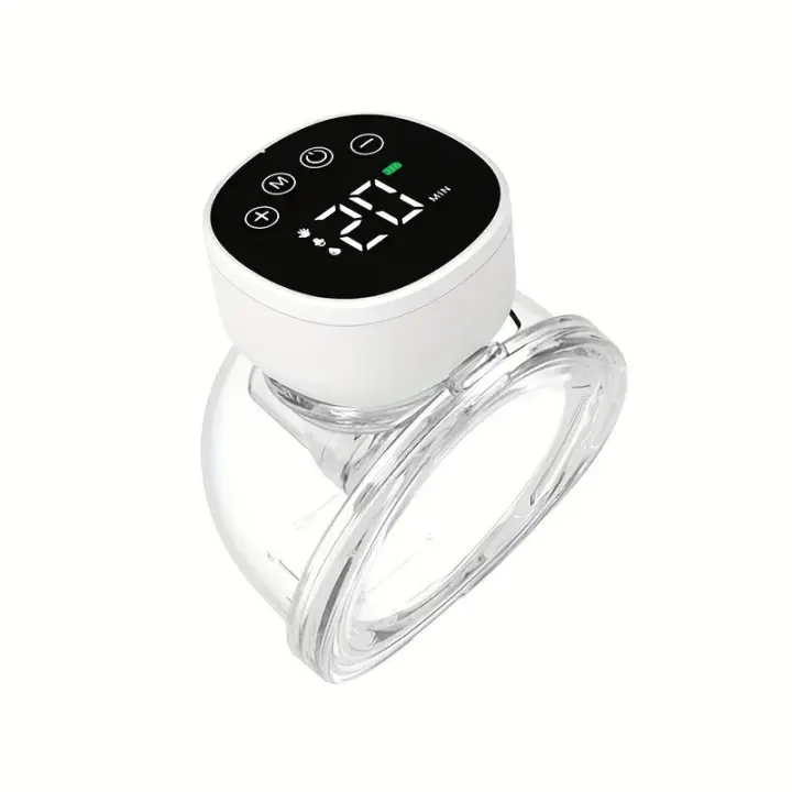 Extractor de leche eléctrico recargable portátil para mujeres, Colector de senos de silicona integrado, inalámbrico, manos libres usable - 1