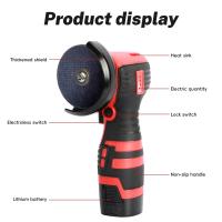 16.8V Cordless Electric Angle Grinder 550W 9000rpm Mini Polishing Grinding Machine Diamond Cutting Power Grinder With 2 Battery - details 1