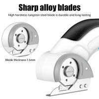 Tijeras Eléctricas Sin Cable Para Costurero Aideepen USB Recargables De Litio Portátiles Para Cortar Telas/Cuero Con Hoja De Acero Tungsteno - details 2