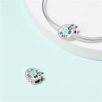 Tablero De Dibujo De Pigmento De Plata 925 Serie De Arte Figuras Famosas Charms De Cuentas Para Pulseras De 3mm Hechas a Medida Joyería Finos - details 32