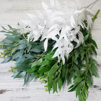 Arbusto Artificial De Hojas Verdes Para Decoración De Hogar Y Fiestas Vino Falso De Juncos Para Boda Navidad Adorno De Casa - details 6