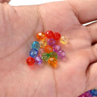 300pcs 6mm Acrílico Redondos Facetados Multicolor Espaciadores Para Suministros De Joyería DIY Pulseras Collares - details 2
