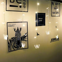 Luz De Cadena De Hielo LED 4M Con Mariposa USB Para Decoración De Navidad Pared Terraza Camping Color Blanco Cálido/Multicolor Incluye Control Remoto - details 4