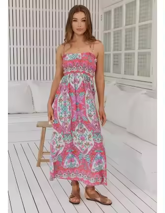 Vestido Jaase Cleo maxi baptiste print - 1