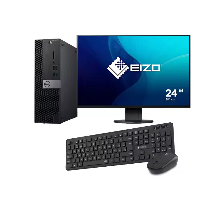Odenador completo Dell Optiplex 7060 SFF i5-8500 3.00 Ghz 8/16 Gb 256 Gb M2 + Monitor 24" + Teclado y ratón inalámbrico - 1