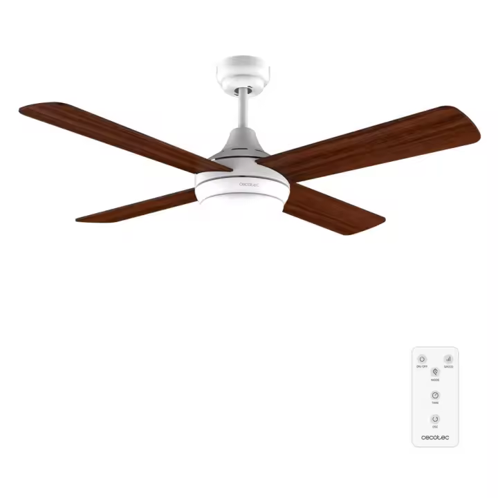 Cecotec Ventilador de Techo EnergySilence Aero 4250 Fresh | 42” con Luz LED, 3 Velocidades, Mando a Distancia, Temporizador y 4 Aspas Reversibles – 55W de Potencia - 1