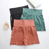 Shorts Deportivos De Cintura Alta Para Mujer Spandex Shaping Fitness Yoga Ciclismo Pantalones De Seguridad Legging De Gimnasio - details 4
