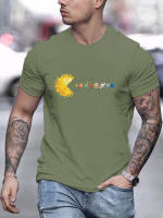 Camiseta De Verano Para Hombre 100% Algodón Cómodo Y Suelto Con Impresión De Sistemas Solares Y Planetas Cuello Redondo Manga Corta Top Transpirable - details 11