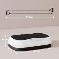 SPORTNOW Plataforma Vibratoria, 50 Velocidades 3 Programas, Plataforma Vibración Muscular con Pantalla LED, Mando a Distancia, Bandas Elásticas, para Entrenamiento Corporal Completo, Ejercicio en Casa - details 2