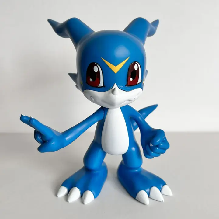 Figura De Anime V-mon Digital 14cm Azul Modelo PVC Colección De Juguetes Decoración Para Habitaciones Regalo Para Niños - 1