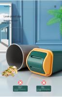 Cubeta De Basura Grande Para El Hogar Con Cubierta Muestrario Para Baño Cocina Sala De Estar Recámara Material PP Plástico - details 7