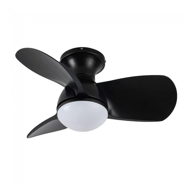 Wonderlamp Ventilador de techo pequeño con luz LED Mancado Negro CCT Dim 20W — oferta en Miravia