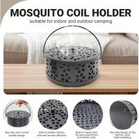 Soporte De Incienso De Hierro Fundido Con Mango Estilo Vintage Portátil Para Hogar Y Camping Soporte Para Mosquitero De Metal - details 0