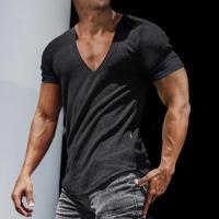 Verano Cómode Nuevo V-Cuello camiseta de los hombres Venta Caliente Fashion casual ropa de Hombre - details 1