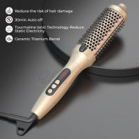 Cepillo Térmico De 1.5 Pulgadas Para Cabello Con 10 Temperaturas Cepillo Calentado Doble PTC De Cerámica Tourmalina Voluminizador Eléctrico Uso Seco Y Húmedo - details 6
