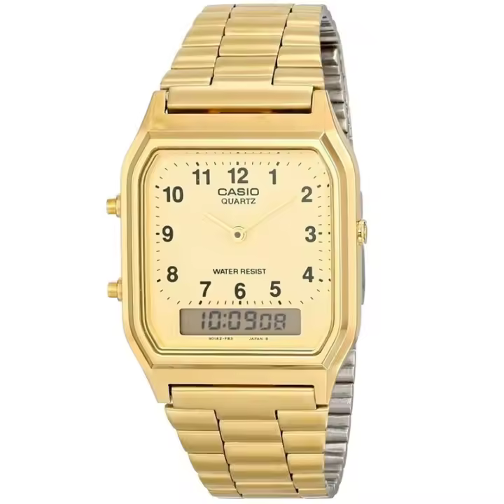 Casio Aq-230ga-9bmq Collection Reloj Para Unisex Color Dorado - 1