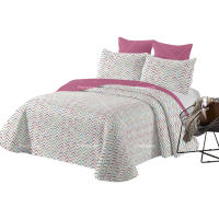 Juego de cama sencillo de tres piezas de algodón puro + 2 fundas de almohada para las cuatro estaciones. - details 0