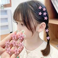 10pcs Clip De Pelo Peinado En Forma De Flor Pequeña Accesorios Para El Cabello De Viaje Mini Pinza Para Mujer Uso Diario - details 8