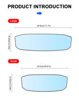 Espejo Retrovisor Convexo De Ancho Para Coche Antigolpes Y Anti-Reflectante Para Asiento Infantil Y Visera Solar Cubierta De Espejo Interior - details 8
