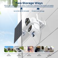Cámara IP Solar BESDER 8MP 4K Con Batería De 7800 mAh Lente Dual HD 4MP WiFi Cámara De Seguridad Con Panel Solar CCTV Exterior - details 11