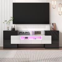 Soporte de TV Brilliant Blanco, 145 cm, iluminación LED, muebles de salón, Modern diseño, elegant surface de Cristal - details 2